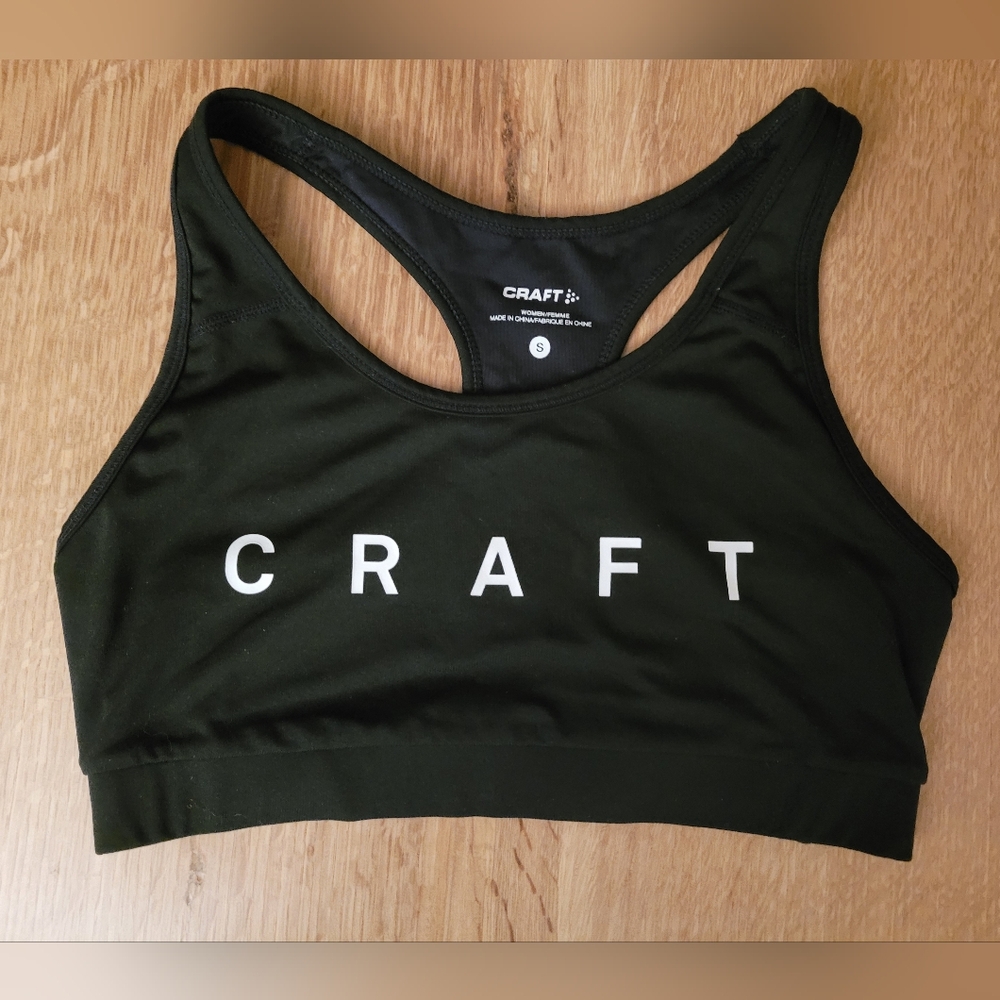 Craft Black Racerback Running Sports Bra – Women’s Small